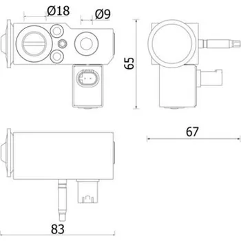 Ventil klimatizace Expanzní ventil, klimatizace MAHLE AVE 141 000P