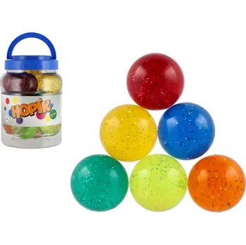 Hračka pro nejmenší Majjam Míček/hopík se třpytkami 6cm