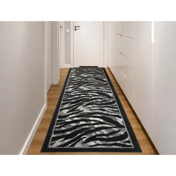 Koberec Moderní koberec Tap - tygrovaný 1 - šedý/černý Rozměr koberce: 100x150 cm