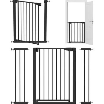 Obraz Bezpečnostní zábrana TULANO rozpěrná černá 75-117 cm, výška 92 cm