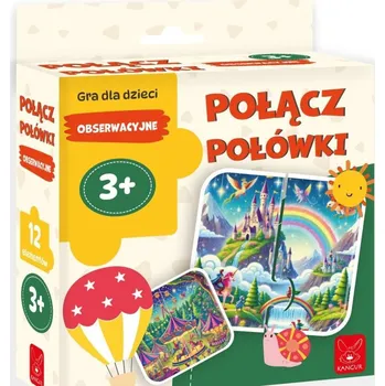 Puzzle Puzzle Kangur Spoj poloviny 12 dílků Spojování polovin Pozorovací 3+ M