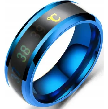 Prsten Modrý prsten s teploměrem Prstýnek