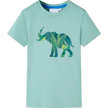 vidaXL Dětské tričko tmavě 104 [12290] Barva: Khaki