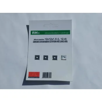 Příslušenství k frézce Rh+ Ceratizit Žiletky L12-4 universální (HC 05 / KCR 08) blistr o 4 kusech