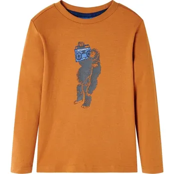 Dětské tričko s dlouhým rukávem, tmavě šedé