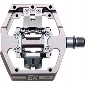 Pedál na kolo Nášlapné pedály HT Components HT-X3 bez klipů, šedé