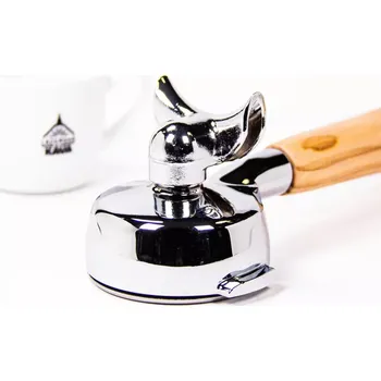 Filtr do kávovaru Portafilter double 58 mm s dřevěnou rukojetí oliva