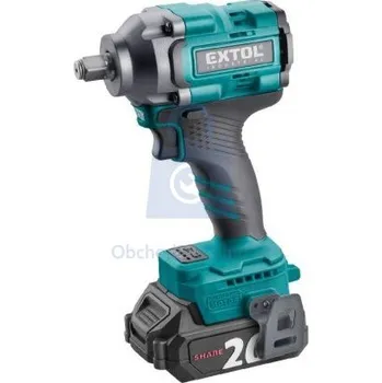 Utahovák rázový, 1/2", 500 Nm, aku BRUSHLESS SHARE20V, EXTOL INDUSTRIAL bez baterie a nabíječky, balení 1 ks