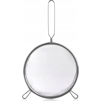 Cedník a síto Sítko KUCHYŇSKÉ ocelové cedník s rukojetí pro cezení a prosévání 24,5 cm