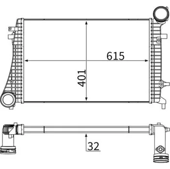 Motor automobilu Chladič turba MAHLE CI 166 000S
