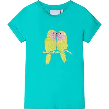 Chlapecké tričko vidaXL Dětské tričko 140 [11213] Barva: Mátová