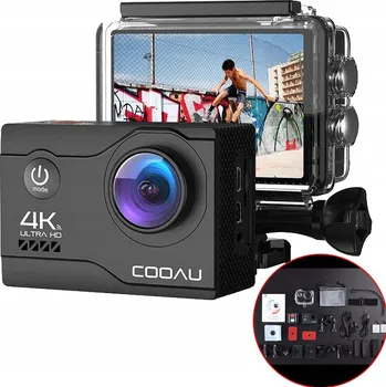 IP kamera Sportovní kamera COOAU KAMERA SPORTOWA 4K UHD WODOODPORNA 4K UHD