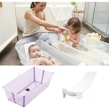 koupací vanička STOKKE Flexi Bath X-Large Lavender + lehátko
