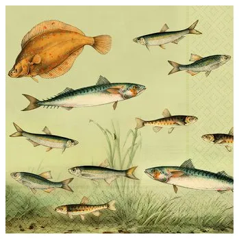 Papírový ubrousek Papírový ubrousek Nordic Fishes