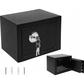 Trezor Mocny Sejf Stalowa Kasetka Na Klucz Zamek + klíče