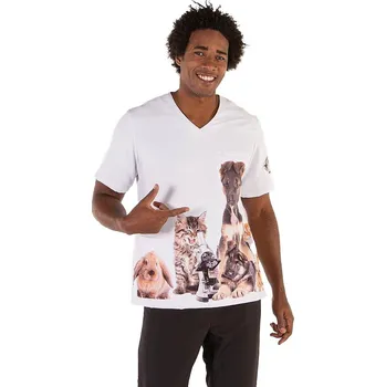 Zdravotnický oděv Gary´s Halena Uni ADA Zoo Potisk/Bílá L