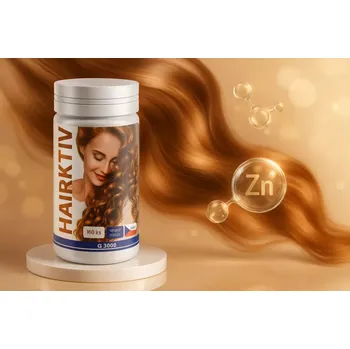 Přípravek proti padání vlasů GLOBAL 3000 s.r.o. - HAIRAKTIV - vlasové „hnojivo“ (160 tablet)