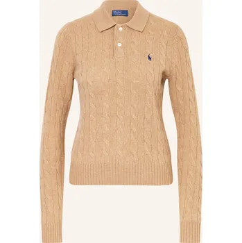 Dámský svetr Polo Ralph Lauren Dámská Úpletová Polokošile, velbloudí, 42