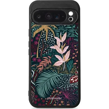 Pouzdro na mobilní telefon Lesklý kryt Mobiwear Glossy - Google Pixel 9 Pro XL - G043G - Temná flóra (Prémiové lesklé pouzdro, obal, kryt Mobiwear Glossy na mobil Google Pixel 9 Pro XL - G043G - Temná flóra, materiál Plast + TPU silikon - krytí po všech stranách, neošoupatelný)