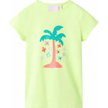 Chlapecké tričko vidaXL Dětské tričko 116 [11291] Barva: Žlutá