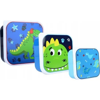 Svačinový box Svačinové boxy 3v1 PRET svačinový box DRAK