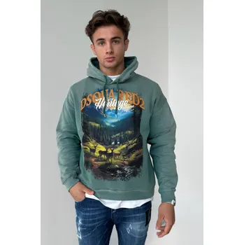 Pánská mikina Pánská mikina DSQUARED2 S74GU0882 zelená Velikost: XL
