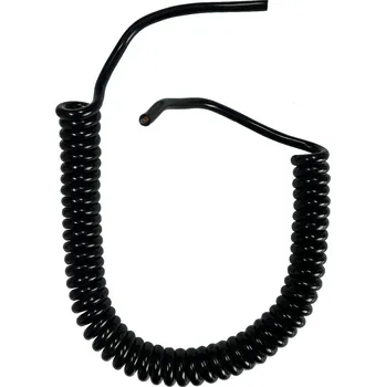 elektrický kabel Flexo PVC kroucená šňůra CYNY 205-C-1 C, 2x0,5, černá - 1,40 m (CYNY 205-C-1 C/2x0.5)