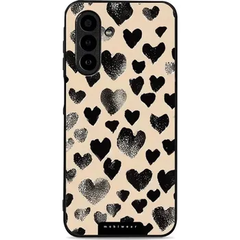 Pouzdro na mobilní telefon Lesklý kryt Mobiwear Glossy - Samsung Galaxy A17 / A17 5G - GA51G Černá srdíčka (Prémiové lesklé pouzdro, obal, kryt Mobiwear Glossy na mobil Samsung Galaxy A17 / A17 5G - GA51G Černá srdíčka, materiál Plast + TPU silikon - krytí po všech stranách,)