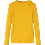 vidaXL Dětské tričko s dlouhým rukávem 104 [14145] Barva: Okrová