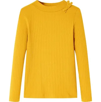 Chlapecké tričko vidaXL Dětské tričko s dlouhým rukávem 104 [14145] Barva: Okrová