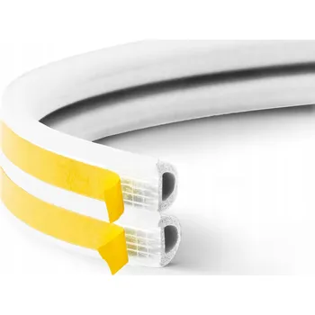 Těsnění do okna a dveří Těsnění do oken a dveří Samolepicí protihlukové bílé, typ D 9x7,4mm - 100m