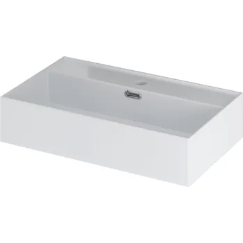 Umyvadlo Umyvadlo na desku obdélníkové MEGSTYL 60 cm bílé