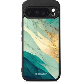 Pouzdro na mobilní telefon Lesklý kryt Mobiwear Glossy - Google Pixel 9 Pro XL - G024G - Zlatavý a zelenkavý mramor (Prémiové lesklé pouzdro, obal, kryt Mobiwear Glossy na mobil Google Pixel 9 Pro XL - G024G - Zlatavý a zelenkavý mramor, materiál Plast + TPU silikon - krytí po všec