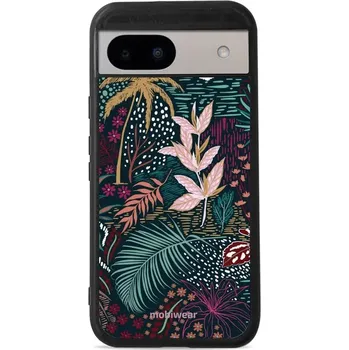Pouzdro na mobilní telefon Lesklý kryt Mobiwear Glossy - Google Pixel 8A - G043G - Temná flóra (Prémiové lesklé pouzdro, obal, kryt Mobiwear Glossy na mobil Google Pixel 8A - G043G - Temná flóra, materiál Plast + TPU silikon - krytí po všech stranách, neošoupatelný potisk, tenké)