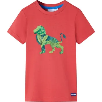 Dětská móda vidaXL Dětské tričko 140 [12278] Barva: Červená