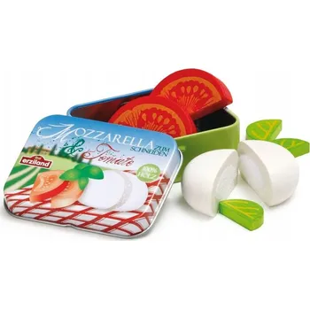 Dřevěná hračka Mozzarella s ratatouille v plechovce