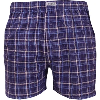 Boxerky Pánské trenky Andrie s kostkou PS5920 tm.modrá velikost XL-54/56