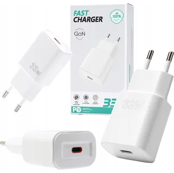 VÝKONNÁ SÍŤOVÁ NABÍJEČKA USB-C 33W GaN PD Ochrana proti přetížení