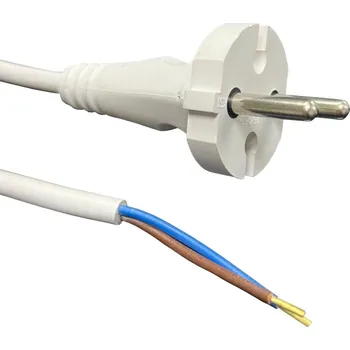 Prodlužovací kabel Flexo PVC šňůra 862101-3-53/5, 2x1, dutinky, rovná vidlice, bílá - 5 m