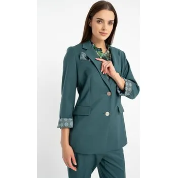 Dámské sako CLICK Sako 71-0047 Zelená Regular Fit 40