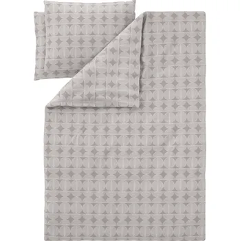 Povlečení LIVARNO® Ložní povlečení z mikrovláknitého saténu, 220 x 240 cm, 70 x 90 cm (kruhy/béžová)