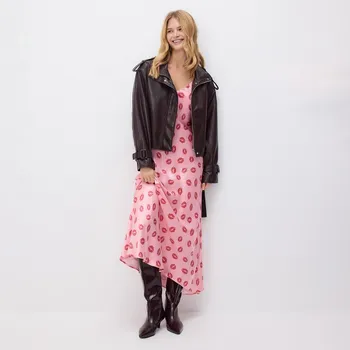 Dámské šaty Reserved - Vzorované šaty z viskózy - vícebarevná - 223HU-MLC - 223HU-MLC-XL