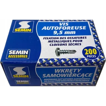 Vrták Šrouby do oceli Semin 3,5 x 9,5 mm, 200 ks