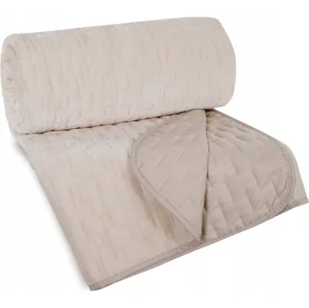 Přehoz na lůžko Přehoz na postel Eurofirany polyester 220 cm x 240 cm béžový