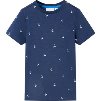 Chlapecké tričko vidaXL Dětské tričko světle modré 116 [11951] Barva: Tmavě moddrá