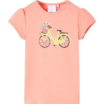 Chlapecké tričko vidaXL Dětské tričko 128 [11072] Barva: Korálová