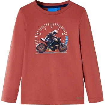 Chlapecké tričko vidaXL Dětské tričko s dlouhým rukávem 116 [12656] Barva: Henna