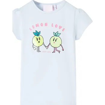 Chlapecké tričko vidaXL Dětské tričko světle modré 116 [10596] Barva: Světle modrá