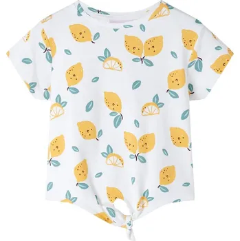 Chlapecké tričko vidaXL Dětské tričko s uzlem ecru 92 [11494]