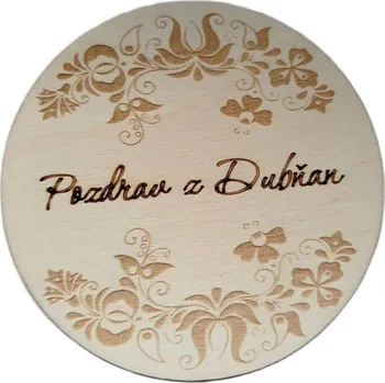 Podtácek Dřevěný podtácek kulatý